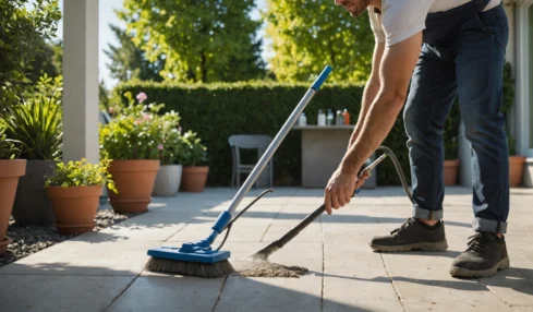 Astuces pratiques : nettoyer une terrasse en béton efficacement et rapidement avec des méthodes naturelles