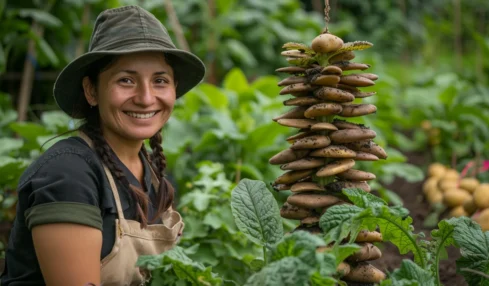 Les avantages d'une tour à pomme de terre : protection, espace optimisé et récolte abondante toute l'année
