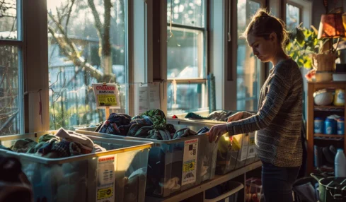 Recyclage des vêtements à la maison : choix de poubelle et conseils pour un tri efficace et durable